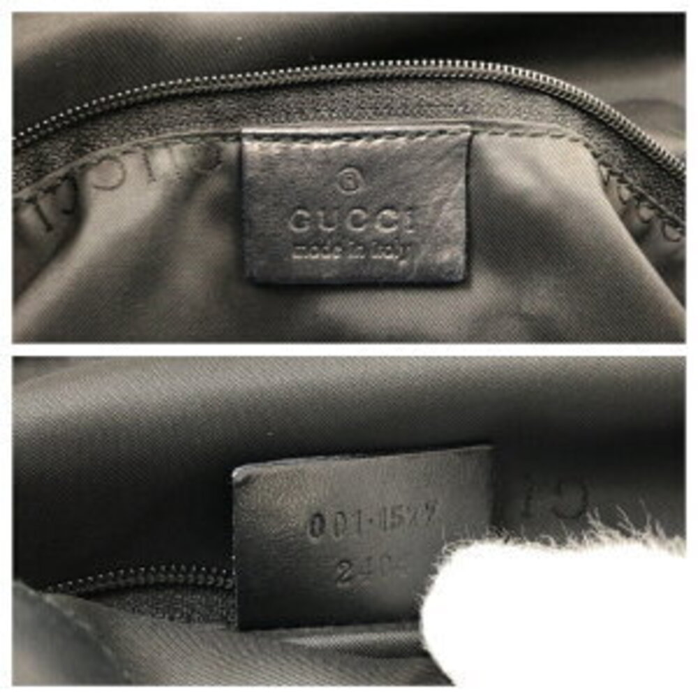 Gucci Bamboo Black Top Handle Bag Shoulder Leather - Picture 4 of 10